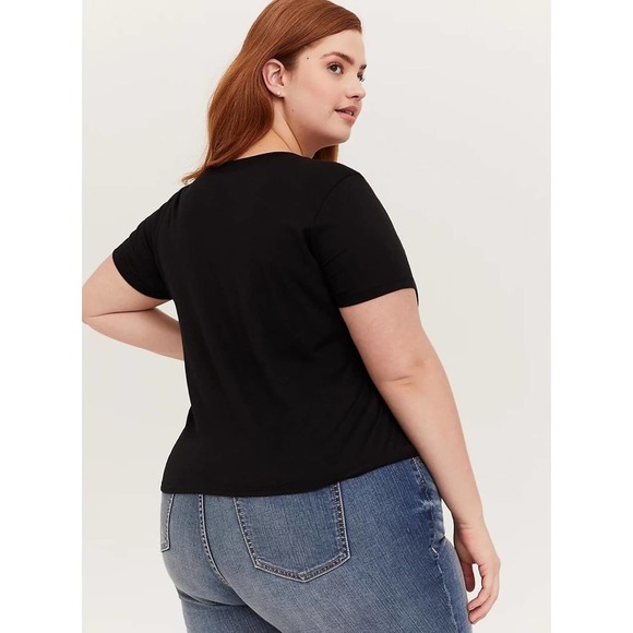 NWT Torrid Daria I Don't Smile Crop Tee Size: 4X - Picture 2 of 3